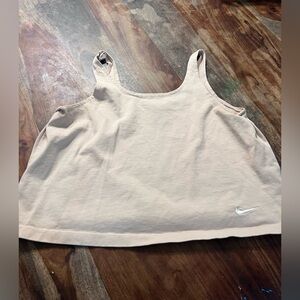 Nike Women's boxy Light Beige Tank Top